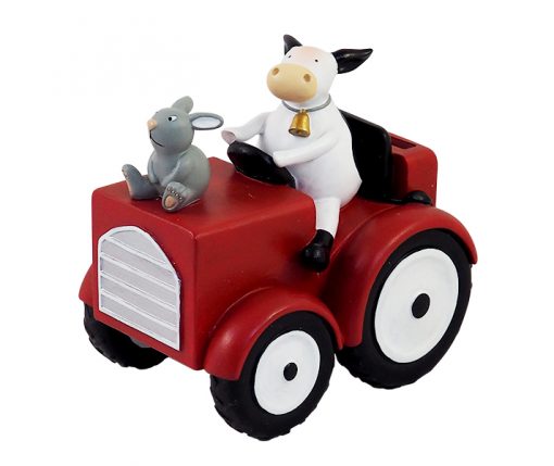 Sparebøsse med traktor