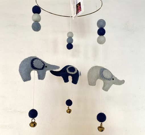 3 Elefanter Uro Blå