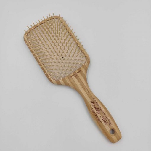 Olivia Garden healthy hair ionic paddle børste i bambus