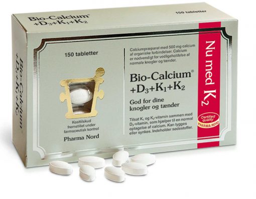 Bio-Calcium+D3+K1+K2 fra Pharma Nord 150 stk.