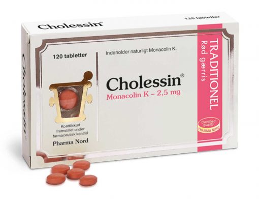 Cholessin Rød gærris fra Pharma Nord 120 stk.
