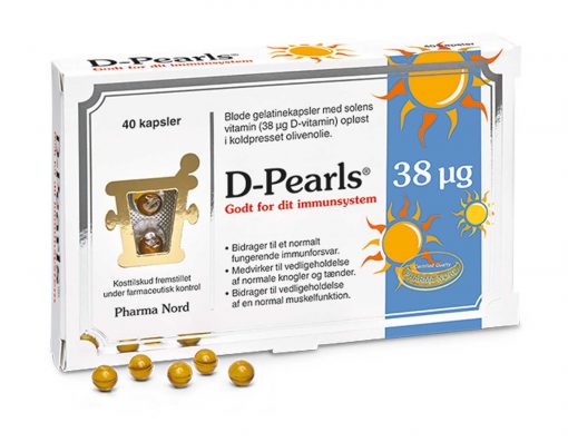 D-pearls fra Pharma Nord 38 µg 40 stk.