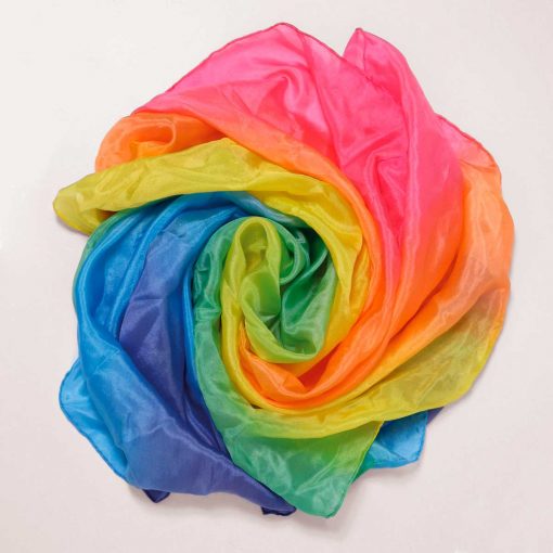 Playsilk regnbue fra Sarahs Silks