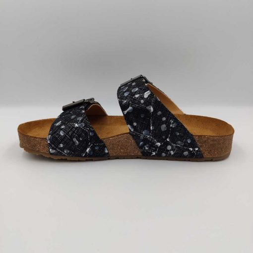 Bio andrea sandaler sort mønster
