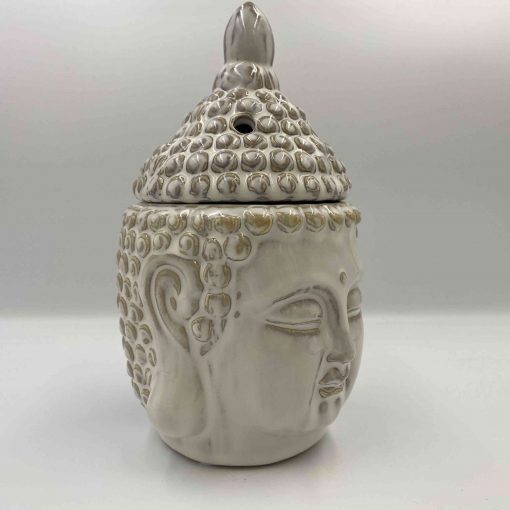 Duftlampe Buddha hvid