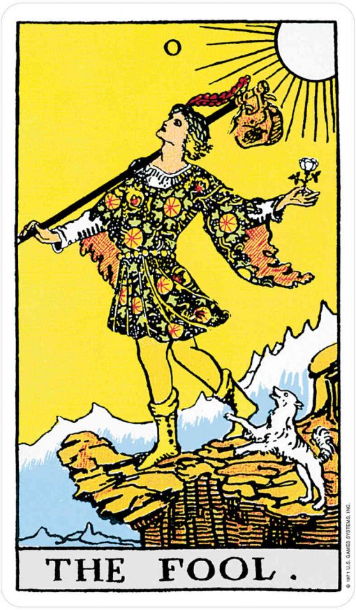 Tarot deck the rider - the fool