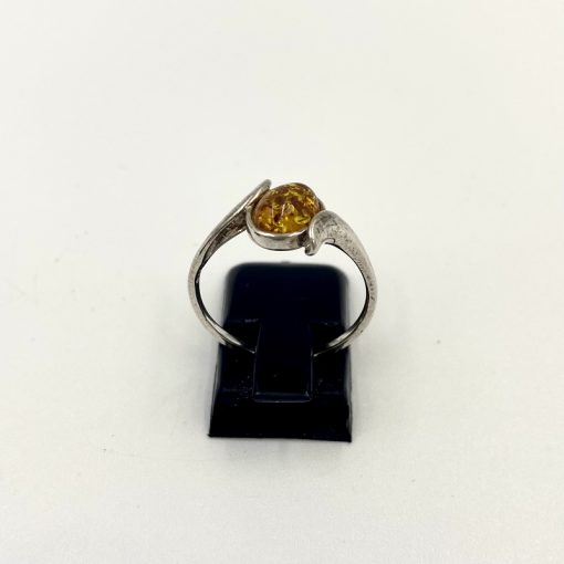 Rav ring øje cognac