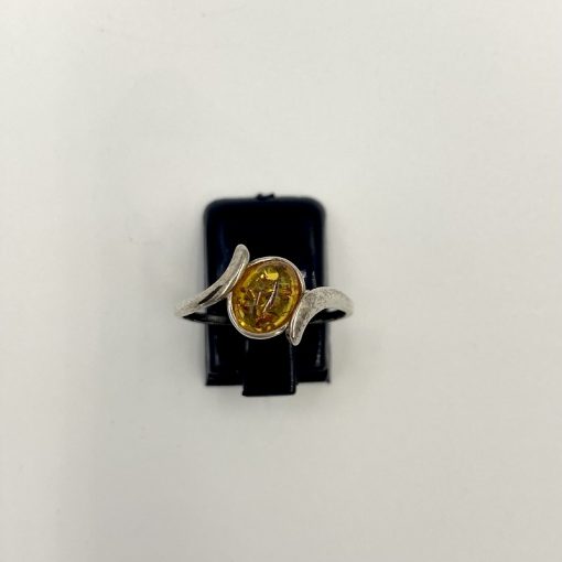 Rav ring øje cognac