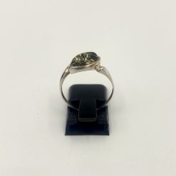 Rav ring øje grøn