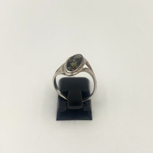 Rav ring oval flad