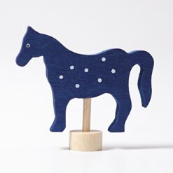 Dekorations Hest blå