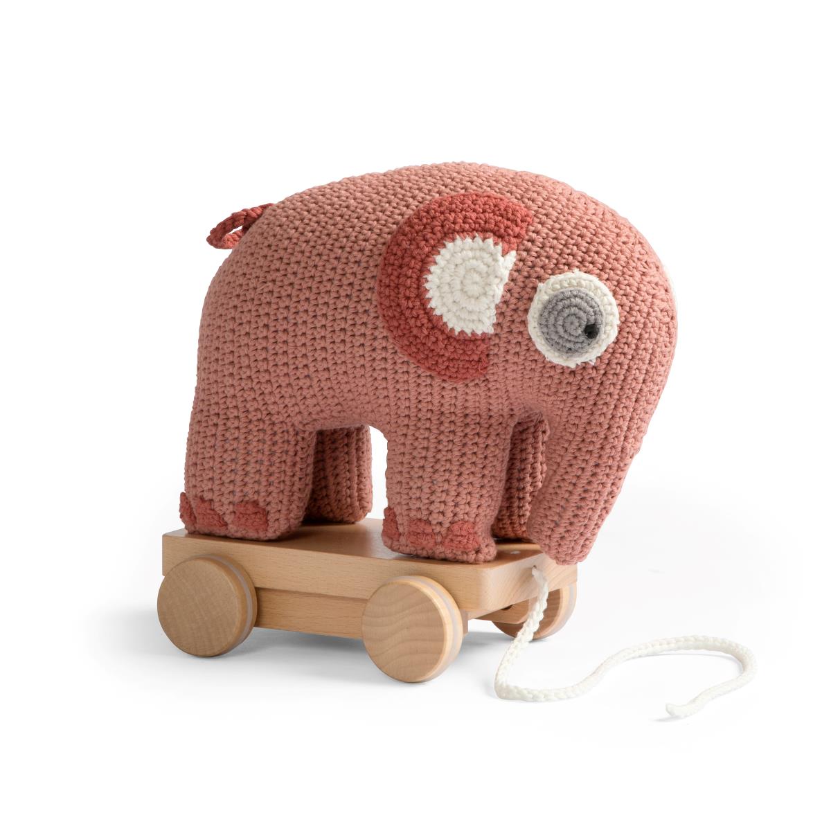 Elefant hæklet pink - Nakskov