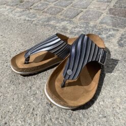 bio conny sandal sort/sølv